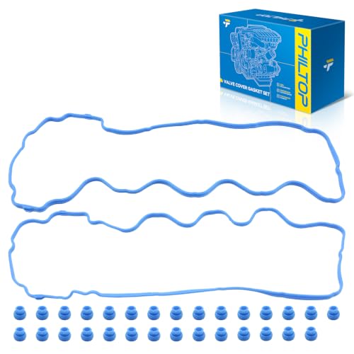PHILTOP Valve Cover Gasket Set for F-150 2009-2010 4.6L, 2007-2010 5.4L - color: VS 50687 R