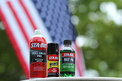 STA-BIL Fast Fix - Small Engine Treatment, Cleans Carburetors and Injectors, Fixes Rough Running Engines, Eliminates Water, Treats Up to 20 Gallons (22304), Green, 8oz (Pack of 2) - size: 8 Fl Oz (Pack of 2)