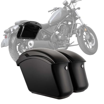 KEMIMOTO Upgraded Impact-resistant Motorcycle Hard Saddlebags 22L (11Lx2)