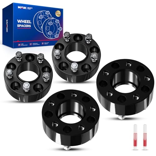 KAX 5x4.5 Hub-Centric Wheel Spacers 2 inch for Ford Ranger - color: Black, size: 5x4.5" -71.5mm -1/2"x20 -2" thick