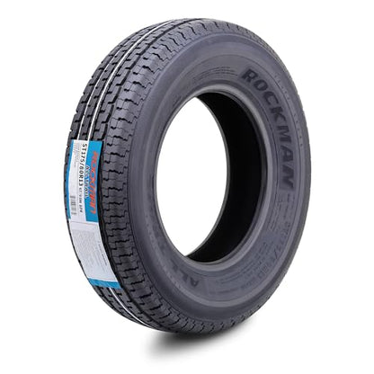 ROCKMAN Trailer Tire ST175/80R13 8-Ply Load Range D 97M Radial 11169, Set1 - size: ST175/80R13/8PR