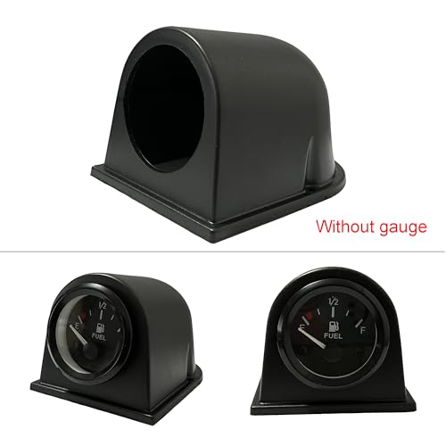 Black Universal 2" 52mm Single 1 Hole Dash Gauge Console Dashboard Pod Holder - size: 1 hole