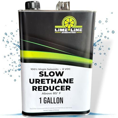 LiME LiNE Urethane Slow Reducer for Thinning Automotive basecoats, Primers and Clearcoats - 1 Gallon - color: B. Slow Reducer Gallon