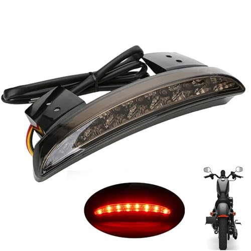 ANKIA 5 Wires Motorcycle Chopped Rear Fender Edge LED Tail Light