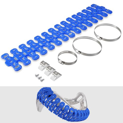NICECNC Pipe Heat Shield Cover Guard Protector Motorcycle Blue - color: Blue