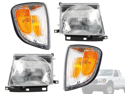 APA Replacement Head Light Corner Parking 1997-2000 Tacoma 2WD With PreRunner 1998-2000 4WD Combo SET - color: 1997-2000 Tacoma 2WD with PreRunner Combo
