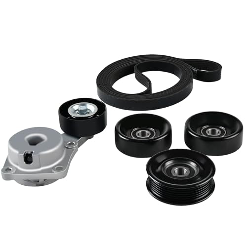 Tecoom Timing Serpentine Belt Drive Component Kit Compatible with Ford F150 F250 F350 Explorer 2005-2010, Expedition 2009-2014, Lobo 09-10, Lincoln Navigator 10-14, Mercury Mountaineer 06-10 90K38274A - size: 90K-38274A