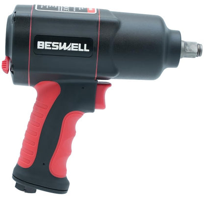 BESWELL 10-PCS 1/2" Air Impact Wrench Set, impact socket set,1180 Ft-Lbs