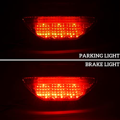 SAUTVS 1PC Red LED Tail Light for Honda Pioneer 500 TRX250 400X 2005-2024