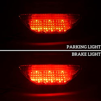 SAUTVS 1PC Red LED Tail Light for Honda Pioneer 500 TRX250 400X 2005-2024