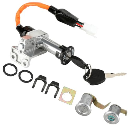YOXUFA Ignition Switch Key Assembly for Chinese Scooter Moped GY6 49cc 50cc 150cc Tao Tao VIP Icebear Jonway Roketa Tank Peace Sports Vitacci Magnum Sunny Replacement Parts