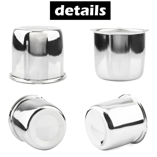 4Pcs 3.31" OD 3.03" H Push Through Trailer Wheel Center Cap for Rim - color: Chrome, size: 3.31" Hub 2.99" H