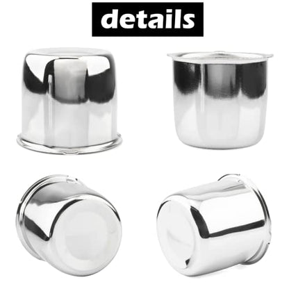 4Pcs 3.31" OD 3.03" H Push Through Trailer Wheel Center Cap for Rim - color: Chrome, size: 3.31" Hub 2.99" H