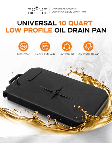 XMT-MOTO Universal Oil Drain Pan Fit for Honda/Yamaha/Suzuki Kawasaki - size: Fit for Harley