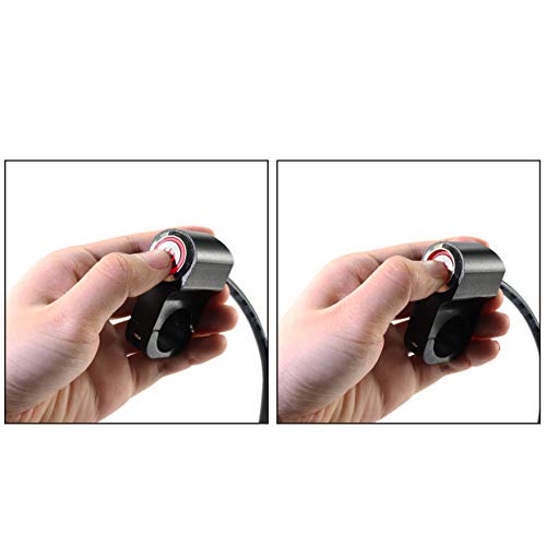 Jeemiter 1 inch 25mm Motorcycle Handlebar Switch 12V 10A ON/Off with LED - color: Red LED for 1inch