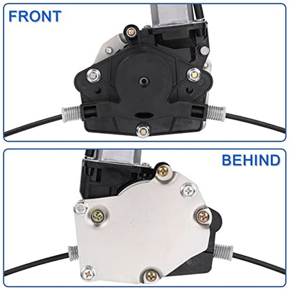Obaee 741-556 Front Left Driver Side Power Window Regulator and Motor Assembly Compatible with Jeep Grand Cherokee WJ Series 2000-2004, Only Fit The Car Manufactured After 3/09/2000 - size: Front Left Driver Side