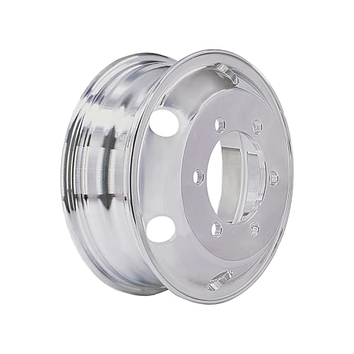 UNIRACING 16" x 5.5" for Sprinter 3500 Van Wheels 6x205mm Forged Aluminum Rims Mirro Polished - 6 Pack - color: Metallic Silver; 6 Pcs, size: 16"x5.5"; Bothside Polished