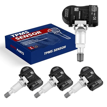 Pre-Programmed Tire Pressure Monitoring Sensor 433MHz TPMS Sensor Compatible with Jeep 2021-2024 Grand Cherokee Gladiator Wrangler, for Maserati Grecale 4PCS Replace 68339096AB 68339096AA