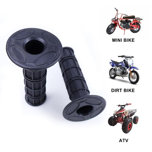 7/8" Handlebar Grips for 50cc-125cc CRF70 CRF80 TRX450 TTR90 TTR110 TTR125 PW80 RM80 DR650 KLX250 KLX300 KX65 SSR125 Pit Dirt Bike ATV Quad Motocross Motorcycles CT100U CT200U Mini Bike - color: Black