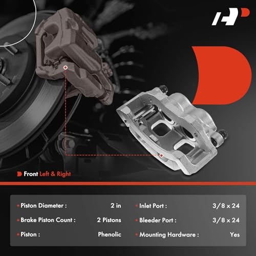 A-Premium Front Disc Brake Caliper with Bracket - style: with 7700 lb GVW Left and Right