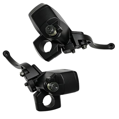 DSkoiph 1" 25mm Left & Right Hydraulic Brake Clutch Master Cylinder Handlebar Compatible with Shadow Goldwing Magna VTX Suzuki Yamaha Road Star V-Star Kawasaki Motorcycle - color: Black
