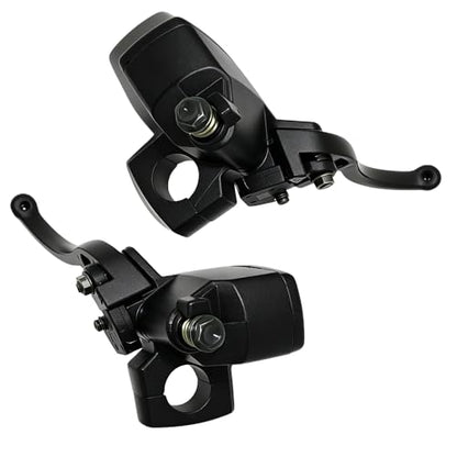 DSkoiph 1" 25mm Left & Right Hydraulic Brake Clutch Master Cylinder Handlebar Compatible with Shadow Goldwing Magna VTX Suzuki Yamaha Road Star V-Star Kawasaki Motorcycle - color: Black