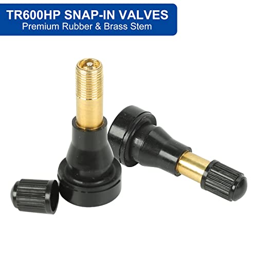 50PCS TR-600HP Snap-in High Pressure Tire Wheel Valve Stems 1-1/4" Kit - size: TR600HP-50pcs