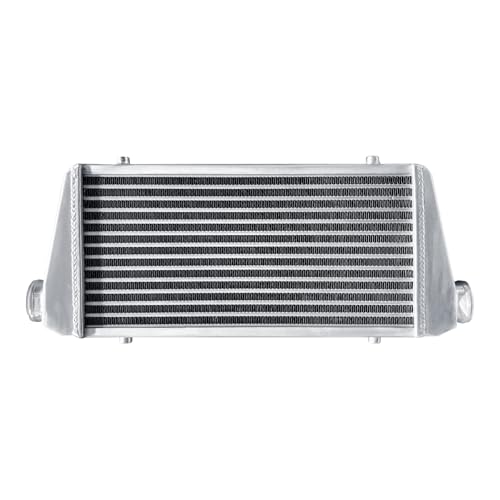 Universal Intercooler 24.5''x10.3''x2.7" Front Mount Intercooler 2.2'' Inlet and Outlet Aluminum Turbo Intercooler Direct Replacement for Any Turbo Charger system - size: 24.5''x10.3''x2.7" 2.2''