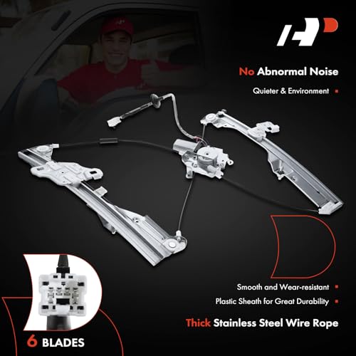 A-Premium Front Passenger Side Power Window Regulator with Motor (6-Pin) - style: Front Passenger Side (RH)