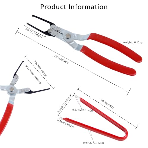 2 PCS Relay Tester, Electrical Disconnect Pliers, Automotive Relay Fmm Fuses Puller Tool, Automotive Relay Tester (Red)