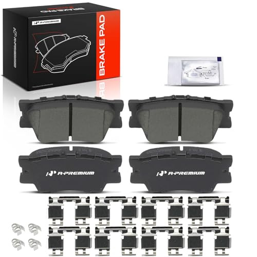 A-Premium Rear Ceramic Brake Pads Compatible with Toyota & Lexus & Pontiac - style: Rear Side - P1212