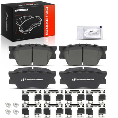 A-Premium Rear Ceramic Brake Pads Compatible with Toyota & Lexus & Pontiac - style: Rear Side - P1212