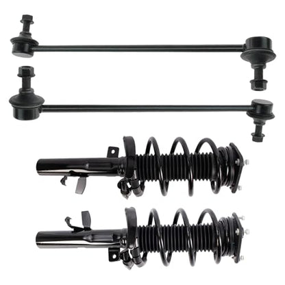 TRQ Front Suspension Kit Complete Strut & Coil Spring Assembly Sway Bar - style: SCA31143