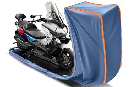 Full Enclosed Motorcycle Cover Waterproof Outdoor Length up to 108" - size: 3.(3XL) 108"L x 45"W x 59"H