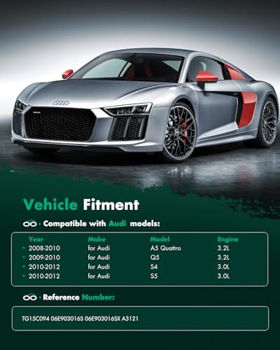 SCITOO 150A New Alternator Fits for Audi for A5 Quattro 3.2L 2008-2010 - size: Small, style: 11461 Alternator