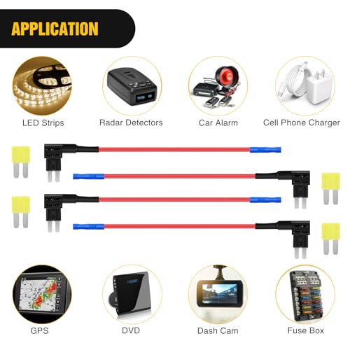 Nilight 10 Pack Micro2 Car Add a Circuit ATR Blade Fuse Tap Adapter - color: 10Pcs Micro2