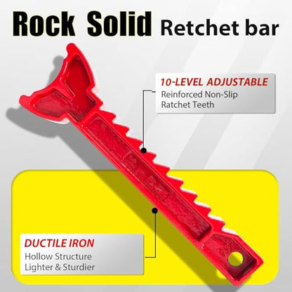 YATOINTO Jack Stands 3 Ton (6,600 LBs) with Double Pin Locking, Car Jack Stand 11.22"-16.54" Adjustable with Rubber Pads, Jack Stands for Trucks,Home,Garage, SUV, Pickup,Car,UTV/ATV,1 Pair - color: Black+Red, size: 3 Ton Double Pin Locking with Rubber Pad