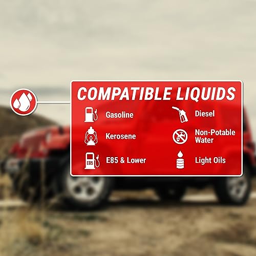 TERA PUMP Automatic Hand Fuel Transfer Pump, D Battery Powered - style: Basic Stick Pump (D)