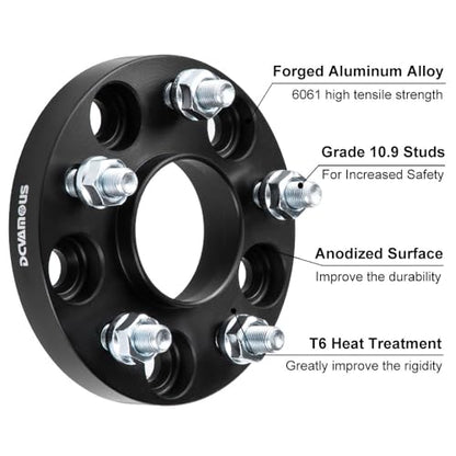 4pc Forged 5x4.75 Hubcentric Wheel Spacers 20mm Thick with M12x1.5 Studs - size: 20MM-4PCS