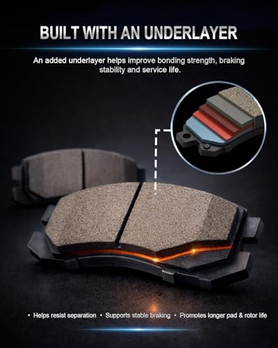 SATISFIED Ceramic Front Brake Pads D412 Fit For Chevrolet Camaro 1988-1991
