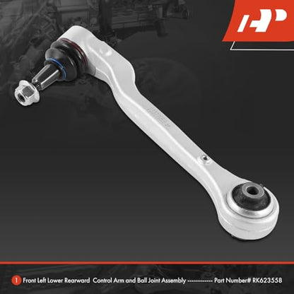 A-Premium Front Left Rearward Lower Control Arm, with Ball Joint & Bushing