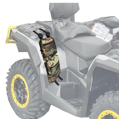 2 Pack ATV Fender Bags, Detachable Saddle Bag ATV Gear Bags Water-resistent Motorcycle Bag Compatible with Sportsman Scrambler TRX FourTrax Outlander Grizzly UTV Storage Bag Camo Brown - color: Camo Brown
