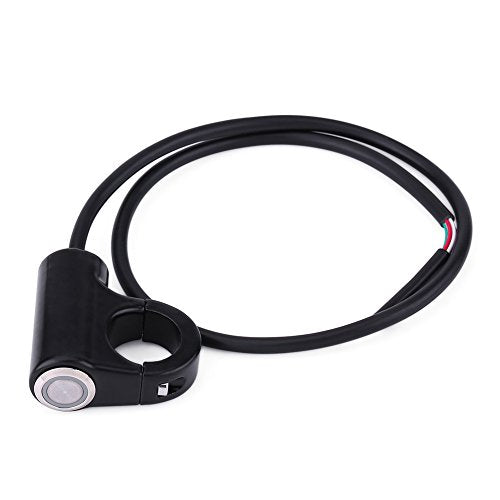 7/8" 22mm Handlebar Control Push Button Switch, Weatherproof Aluminum Alloy Motorcycle Handlebar Mount Switch Button Headlight Brake Fog Lights ON/Off(Automatic Return Button) - size: Automatic Return Button