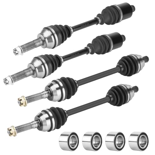 Front Rear CV Axle with Bearing for Polaris Sportsman 570 Touring Trail X2 SP 2015 2016 2017 2018 2019 2020 2021 2022 1332931, 1332936, 1333275 ATV Axles & Bearings - Full Set - size: 4 pcs - full set w/ bearings
