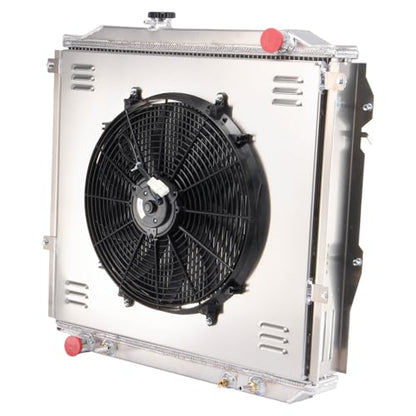 Automotive Replacement Engine Radiators 2 Row Radiator Shroud Fan Thermostat Relay Kit For Toyota 4Runner 2.7L 3.4L L4 1996-2002 Aluminum Radiator Fan - size: 2 Row Radiator/w Cap+Shroud Fan+Relay Kit