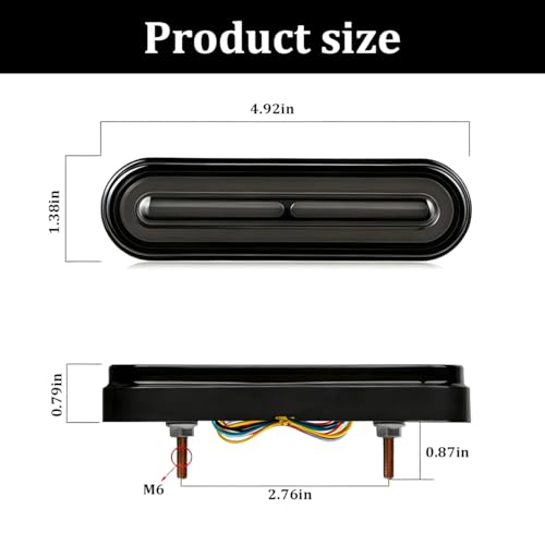 10V-80V Dual Color Motorcycle LED Tail Light