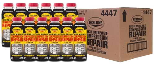 Rislone 4447-12PK High Mileage Compression Repair with Ring Seal - 16.9 oz, 12-Pack - style: 12 Pack