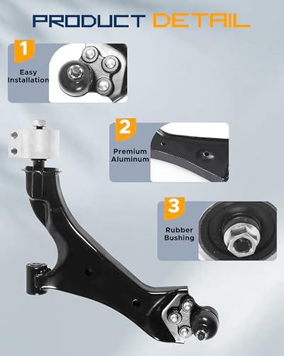 4Pc Control Arms with Ball Joints Fit for Chevy Equinox 2010-2017 - size: Fit for Equinox 10-17 4x Control Arm Kit (313)
