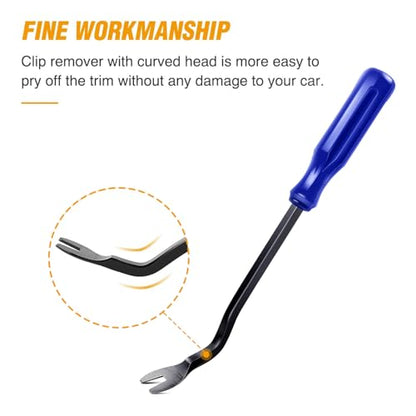GOOACC Car Panel/Upholstery Fastener Remover Ergonomic Stainless Steel - color: Blue, size: 1Pc Remover