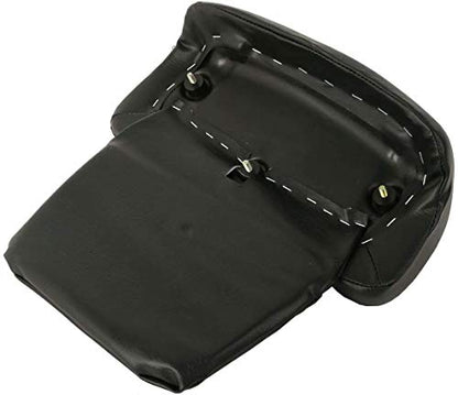 TCT-MOTORPARTS Chopped Tour Luggage Trunk+Backrest Fits for 2014-Later Harley Touring Road King Glide Matte Black - color: Matte Black Chopped Trunk+Black Rack